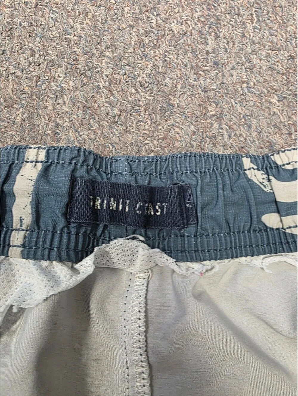 Trinity Cast Blue Palm Tree Print Swim Shorts